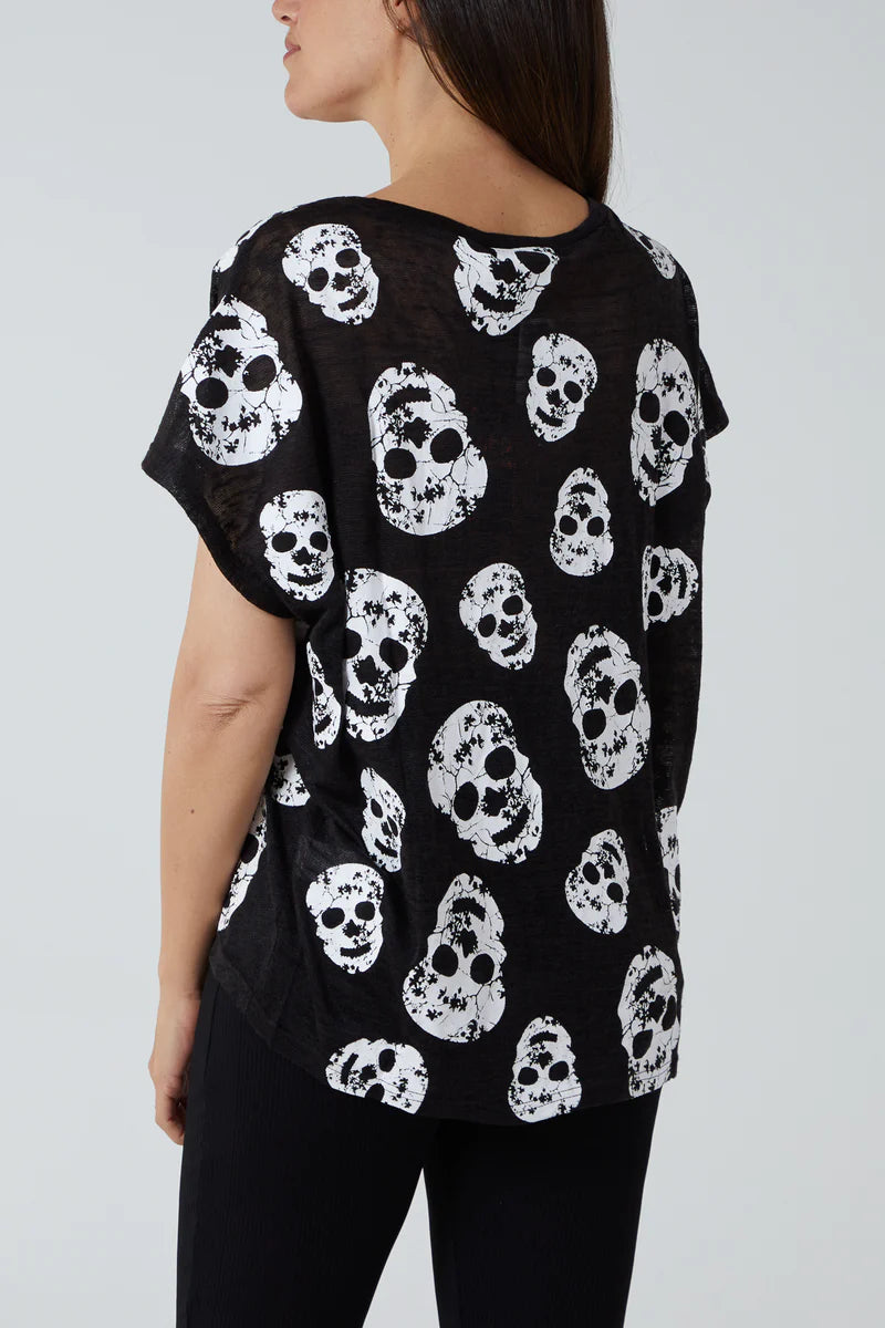 Graphic Skull T-Shirt - Black